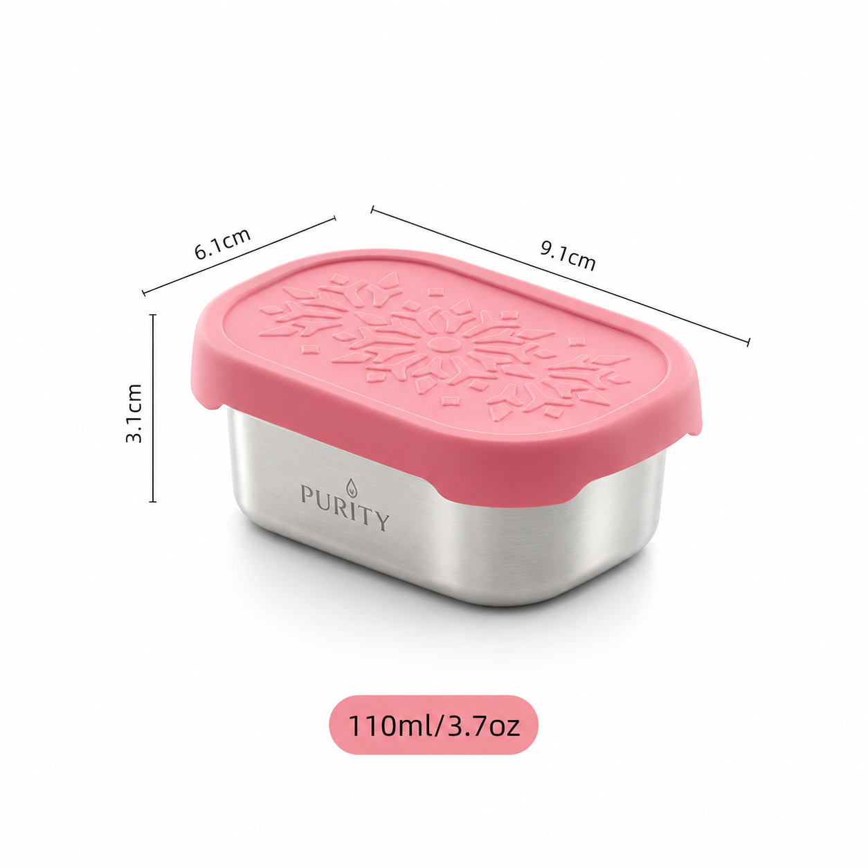 Contenedor de Acero Rosé 110 ml