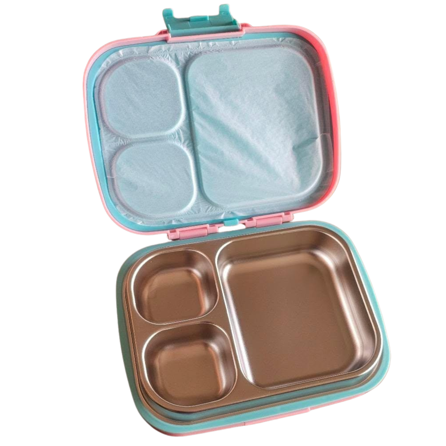 Lonchera con bandeja de acero Gatita Fashion - 3 divisiones