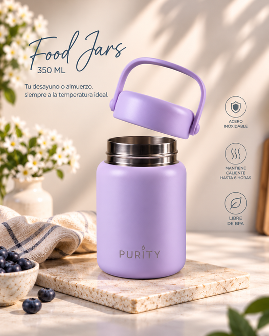 Purity Food Jar 350 ml – Lilac 💜