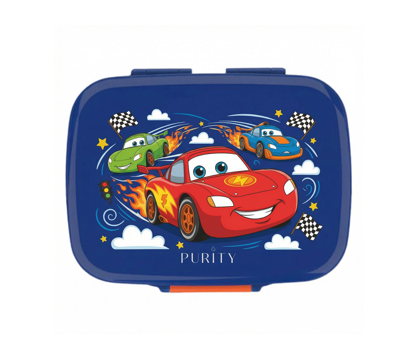 Lonchera con bandeja de acero Cars - 3 divisiones