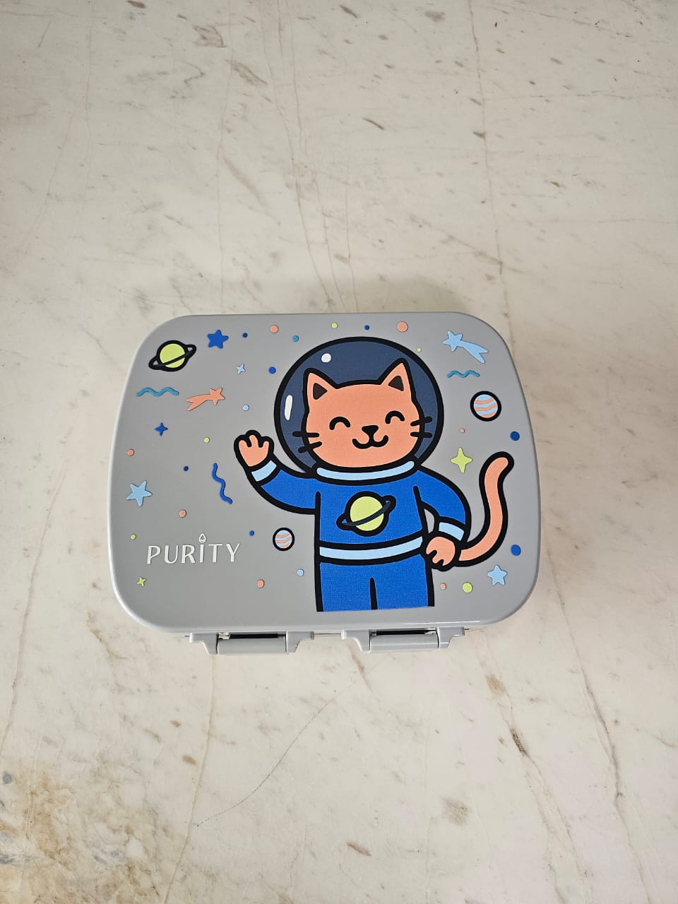 Lonchera Gato Astronauta -  4 divisiones