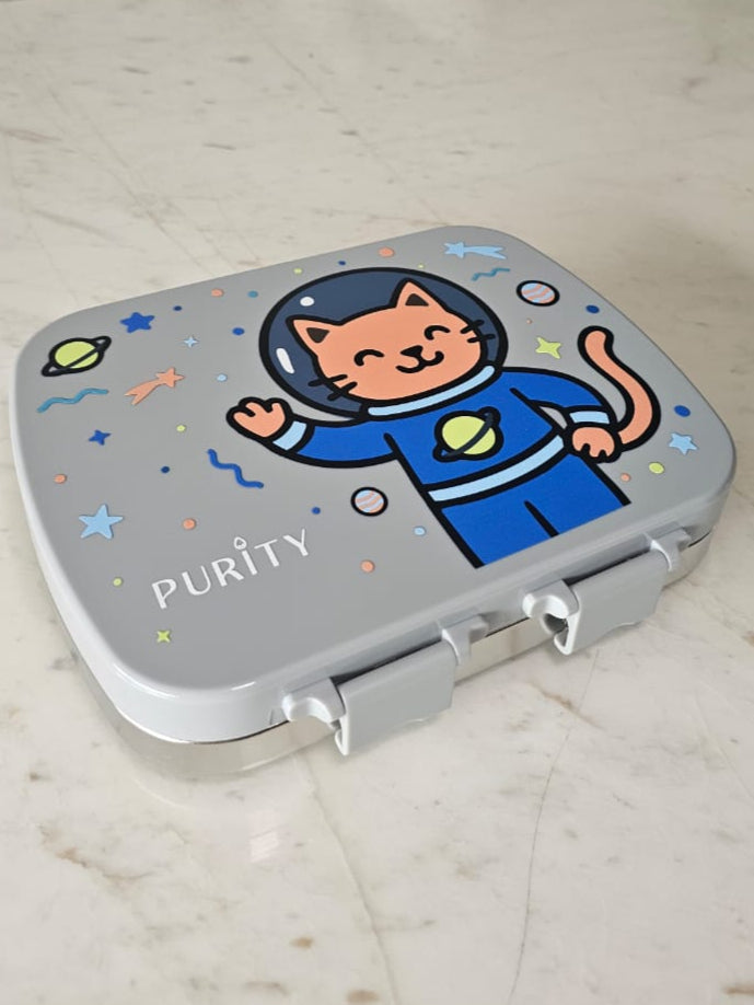Lonchera Gato Astronauta -  4 divisiones