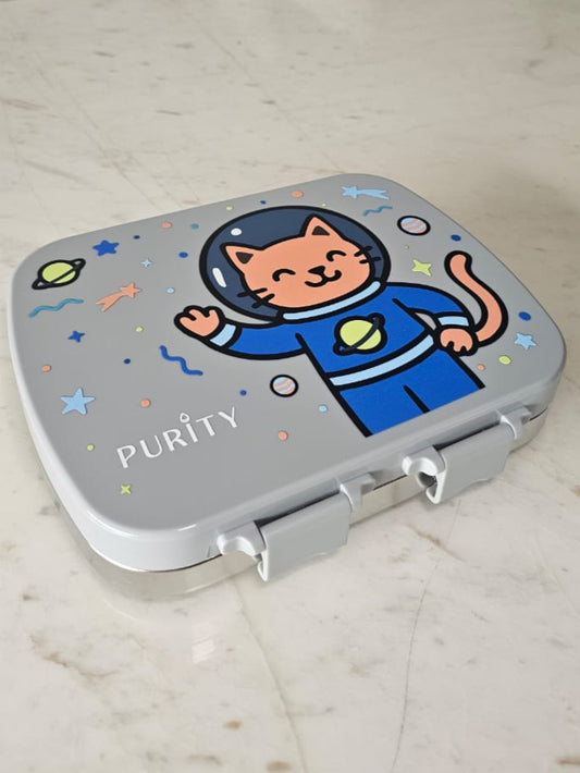 Lonchera Gato Astronauta -  4 divisiones