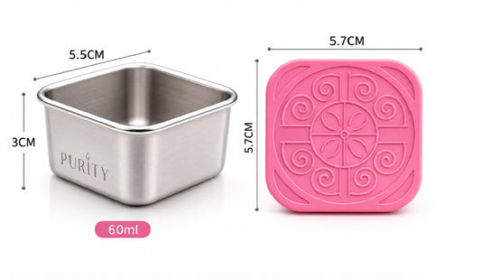 Salsero de Acero 55 ml  pink